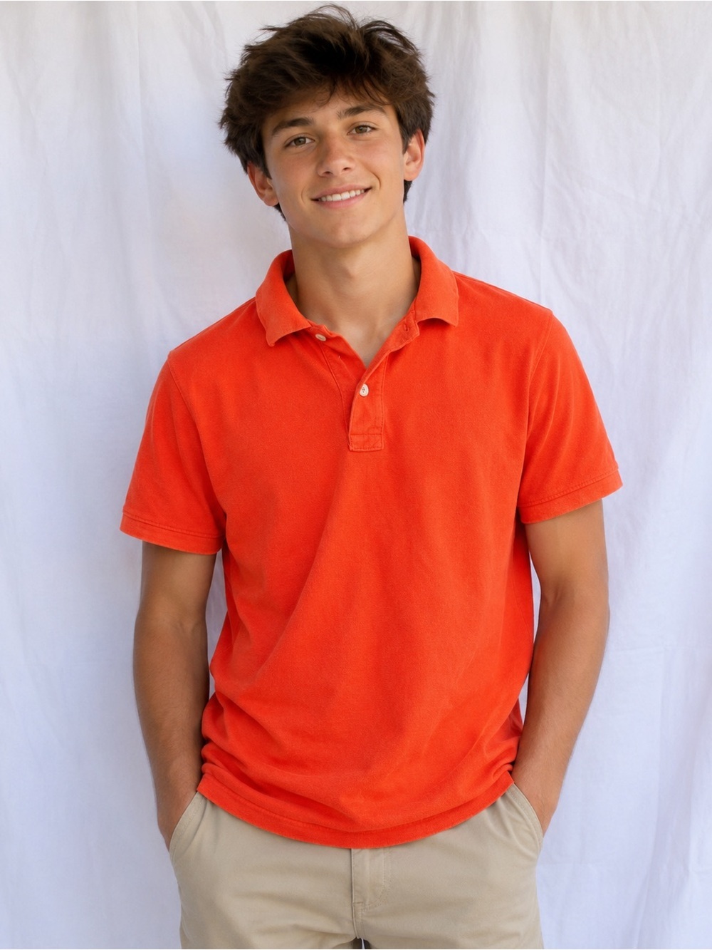 GAP Classic Orange Kids Polo Shirt
